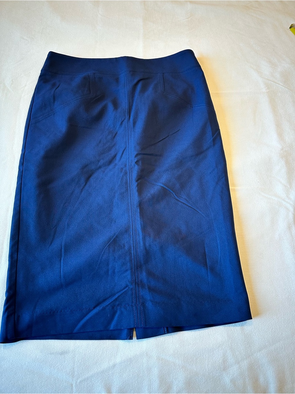 Tailored Navy Pencil Skirt — Sleek Office Staple